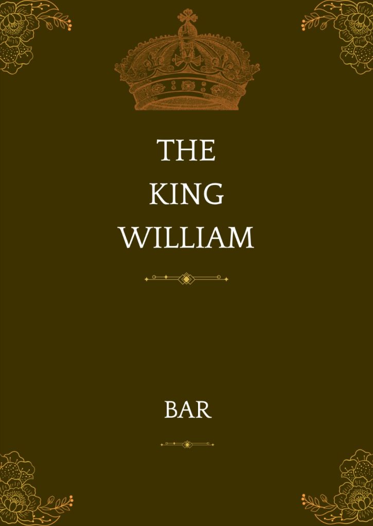 king william bar menu1