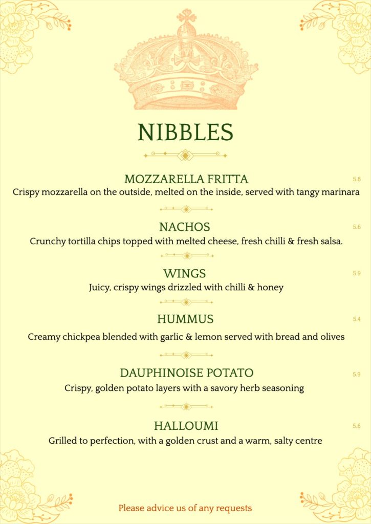 king william bar menu2