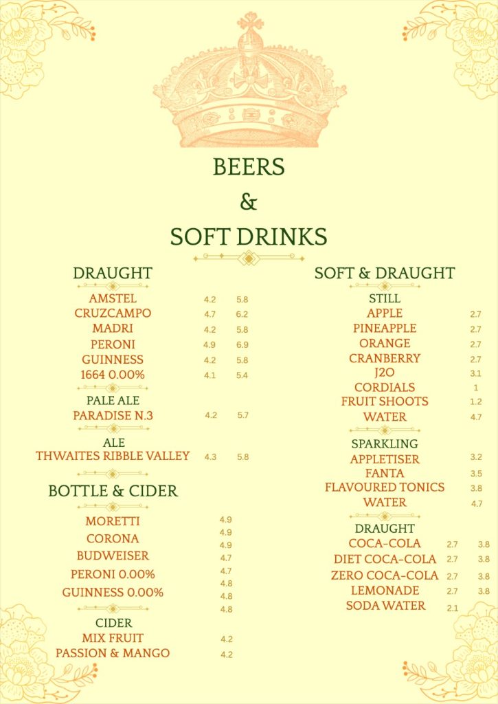 king william bar menu5