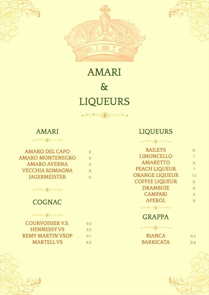 king william bar menu7