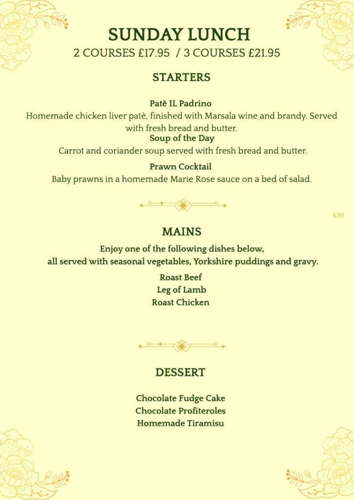 king william sunday lunch menu2