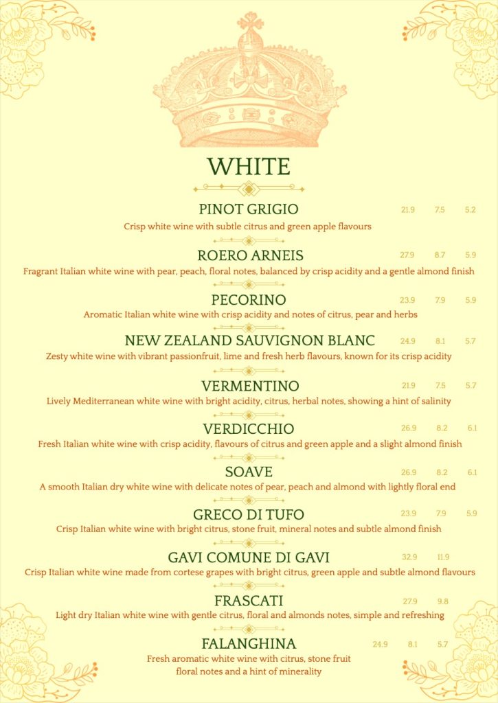 king william wine menu2